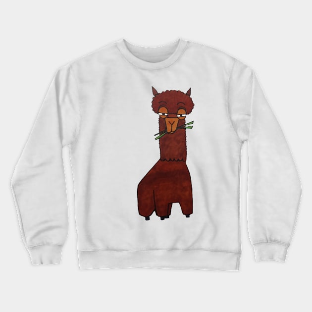 No drama llama Crewneck Sweatshirt by Wickedhart